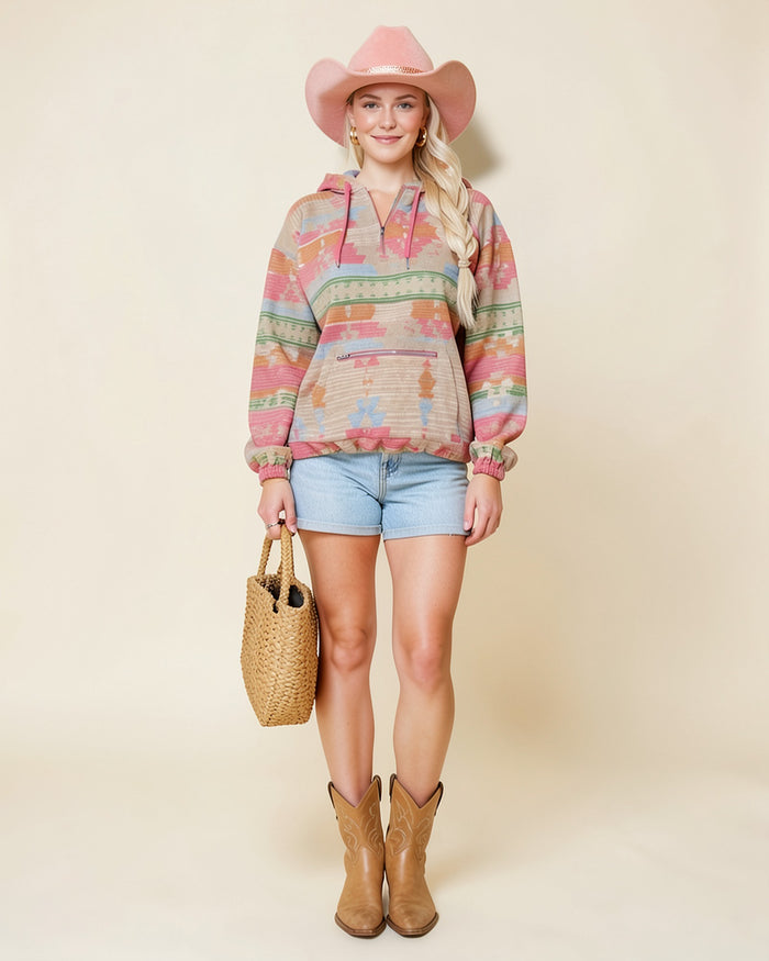 Aztec Dream Oversized Hoodie