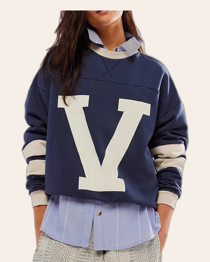 Varsity V Layered Sweatshirt
