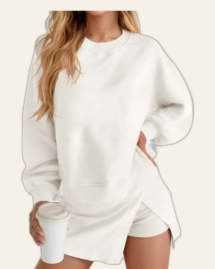 Weekend Sweatshirt & Shorts Set