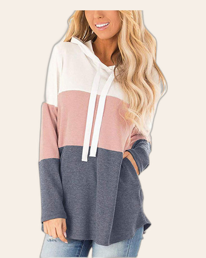 Tri-Tone Collared Hoodie