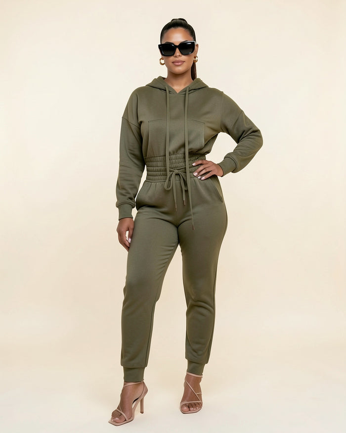 Cinched Hoodie & Jogger Set