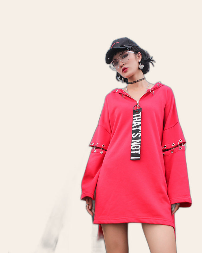 Punk Ring Hoodie Dress