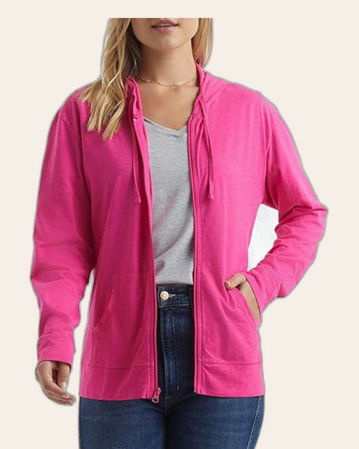 Slim Zip-Up Hoodie Jacket