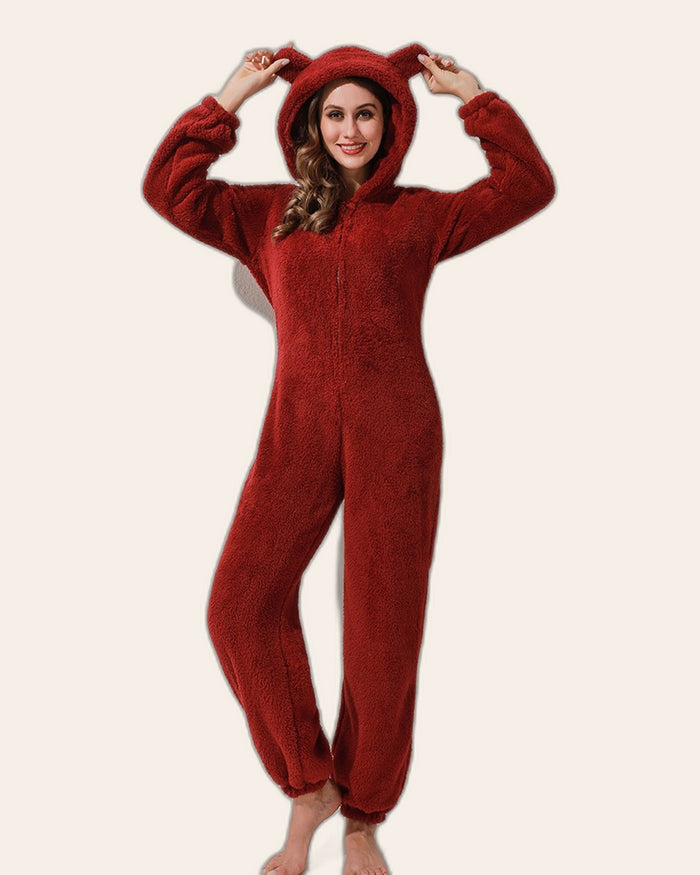 Bear Ears Plush Onesie