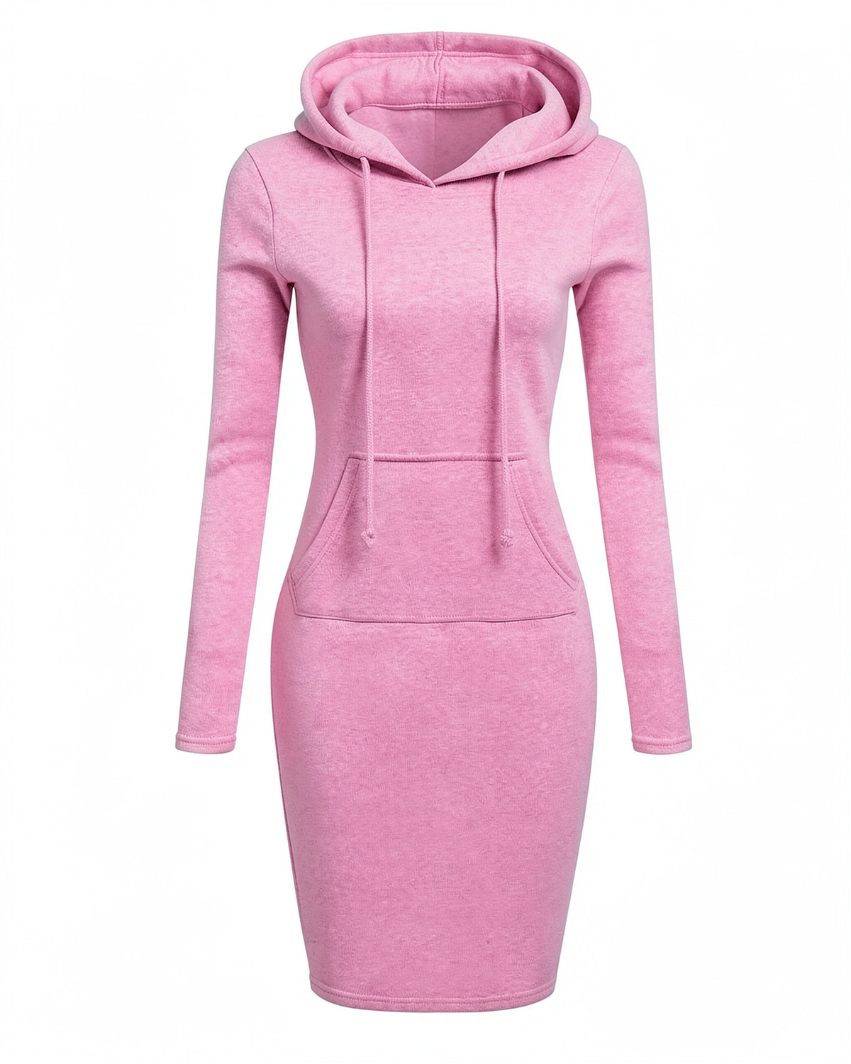 Classic Bodycon Midi Hoodie Dress