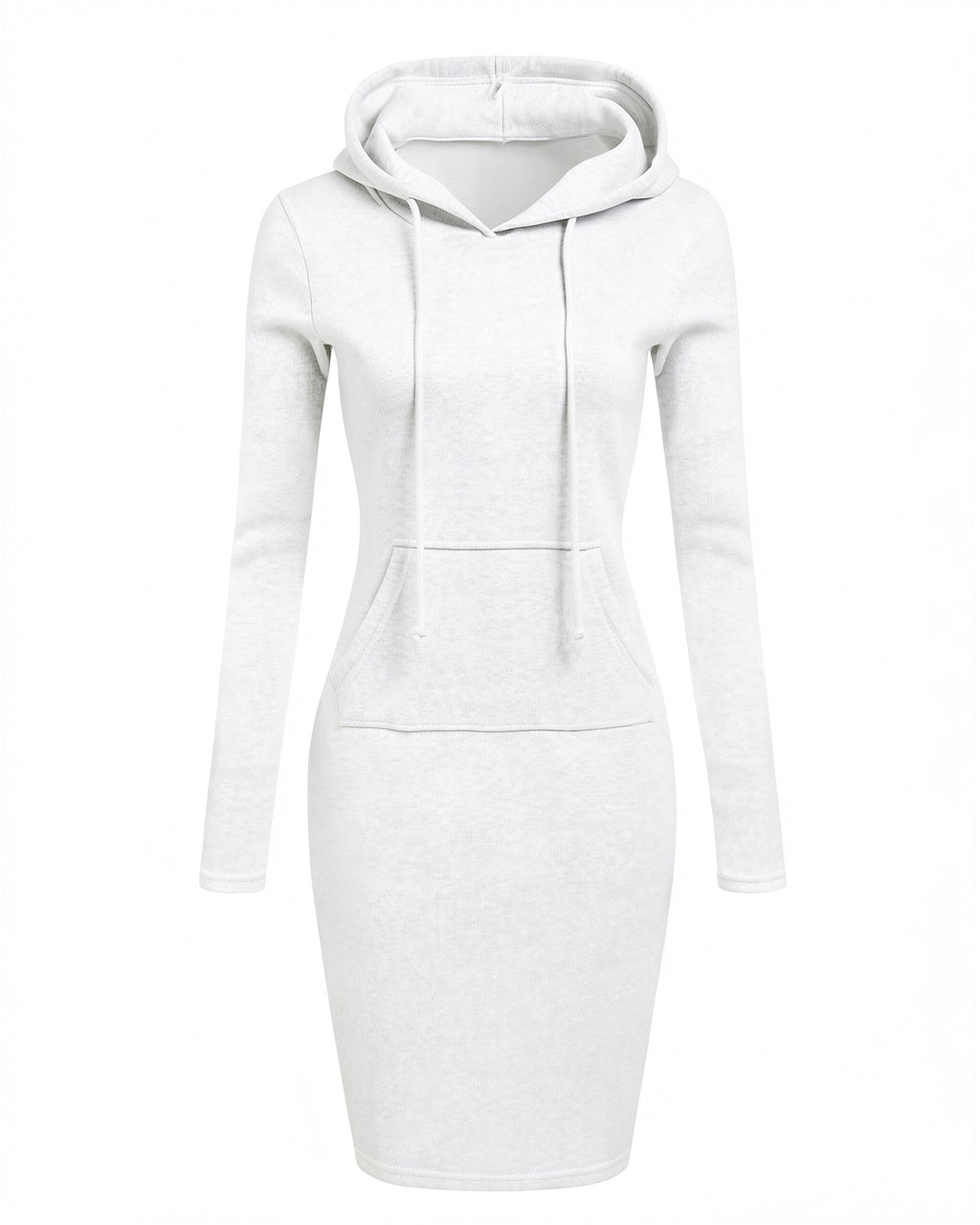 Classic Bodycon Midi Hoodie Dress