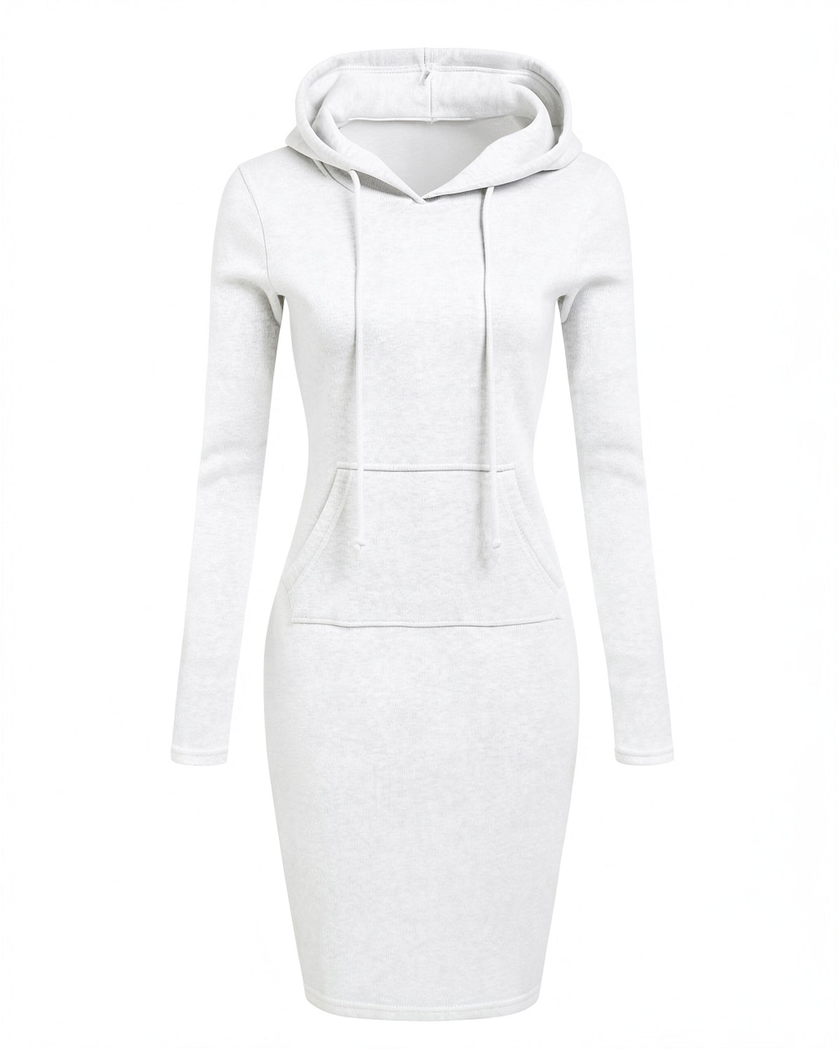 Classic Bodycon Midi Hoodie Dress