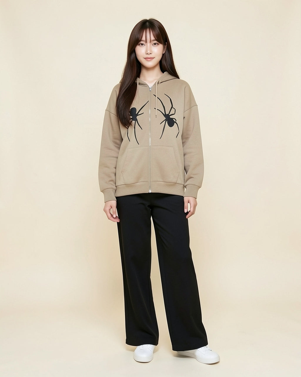 Twin Spider Zip-Up Hoodie