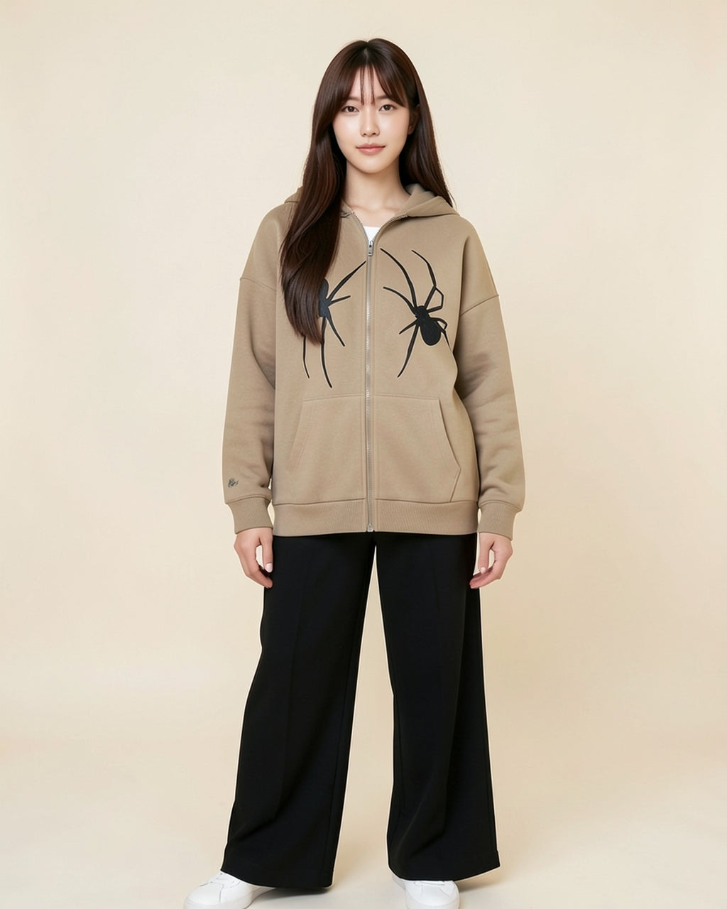 Twin Spider Zip-Up Hoodie