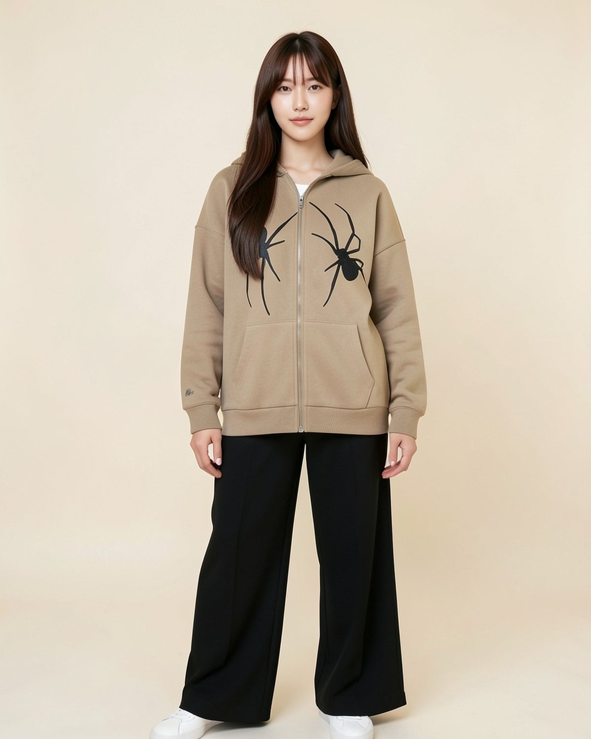 Twin Spider Zip-Up Hoodie