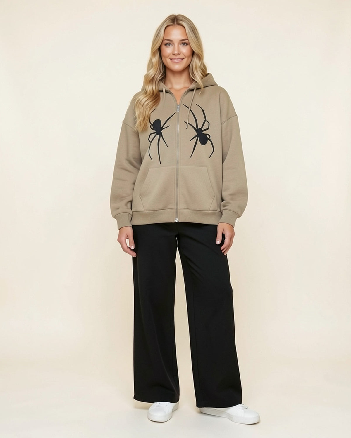 Twin Spider Zip-Up Hoodie
