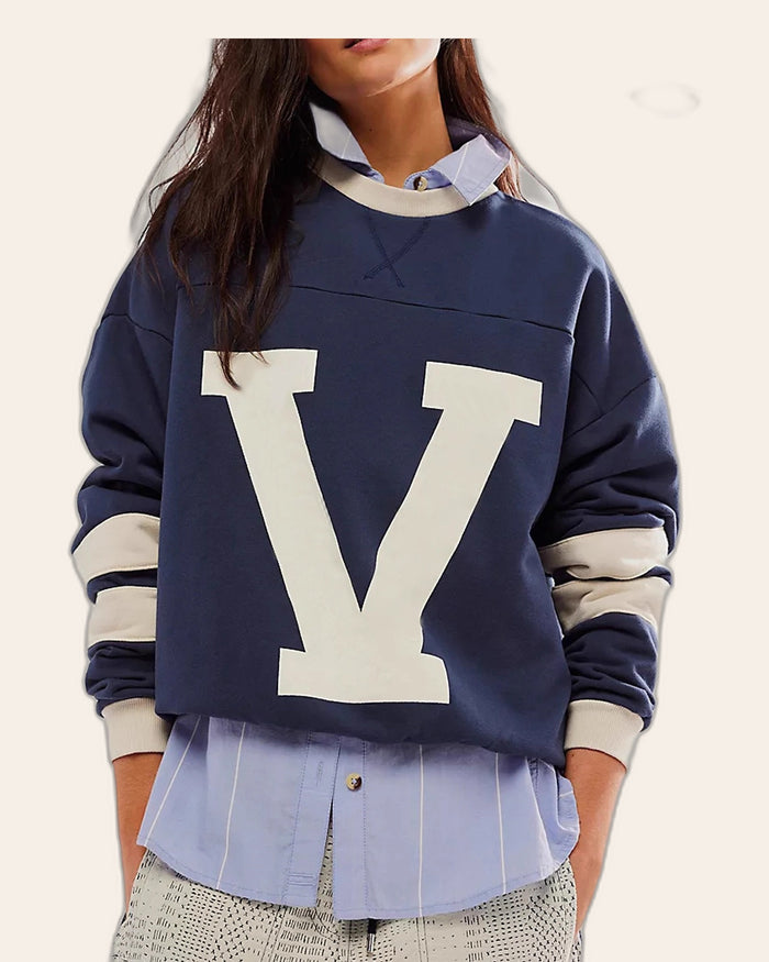 Varsity V Layered Sweatshirt