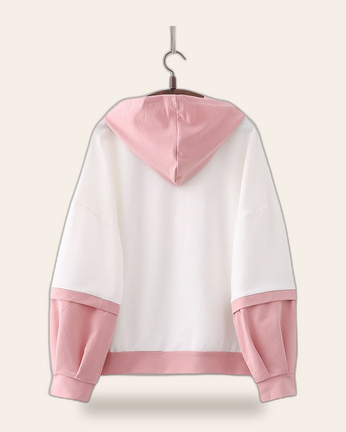 Sweet Bunny Two-Tone Hoodie