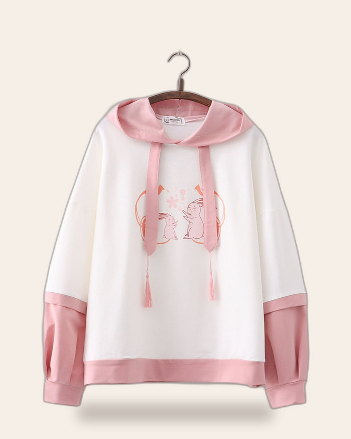 Sweet Bunny Two-Tone Hoodie