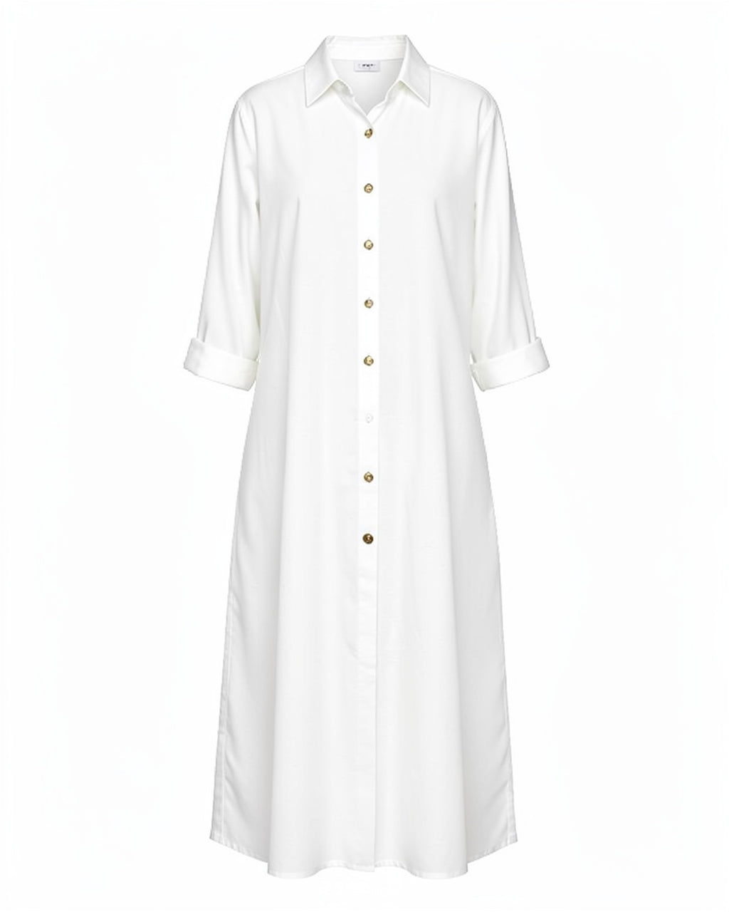 Button-Up Maxi Shirt Dress