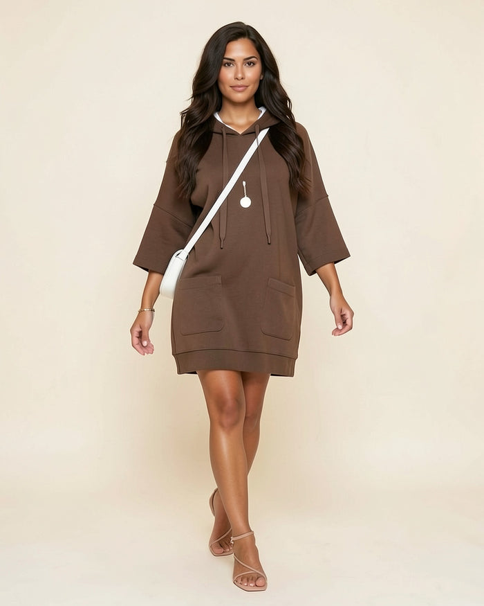Oversized Pocket Hoodie Dress