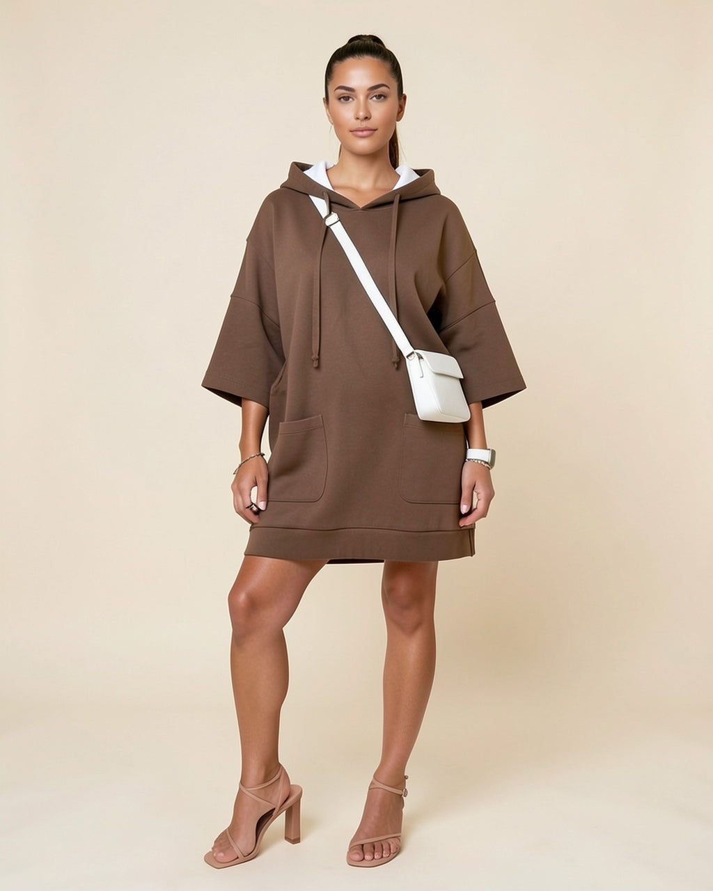 Oversized Pocket Hoodie Dress
