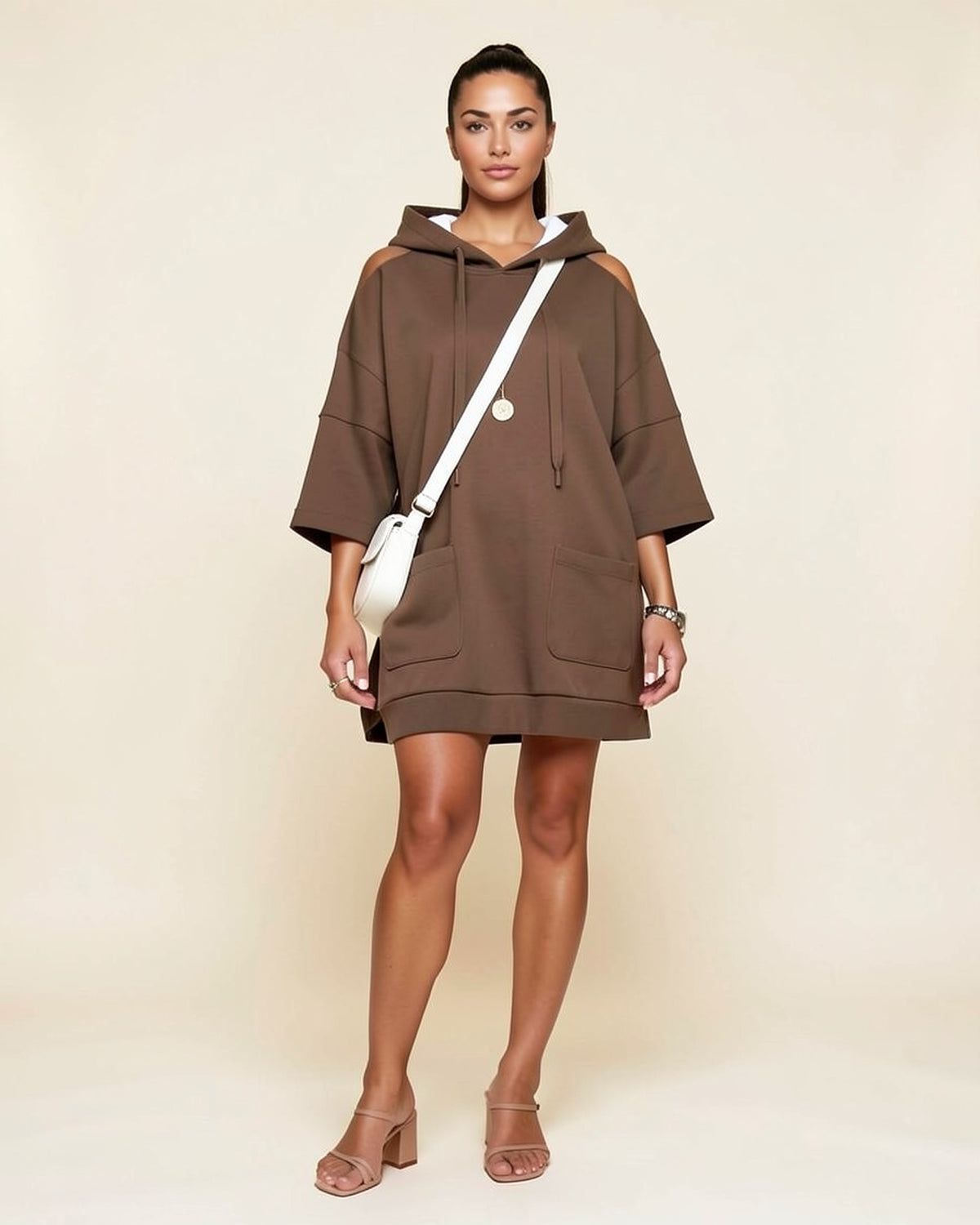 Oversized Pocket Hoodie Dress