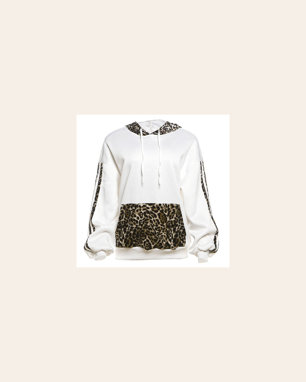 Leopard Pocket Statement Hoodie
