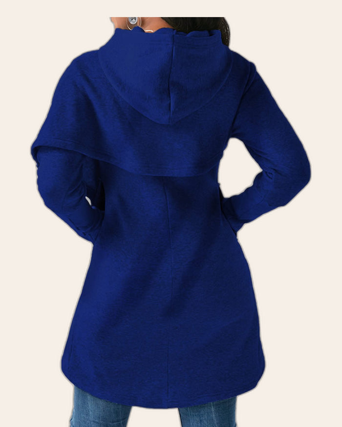 Paw Print Wrap Hoodie
