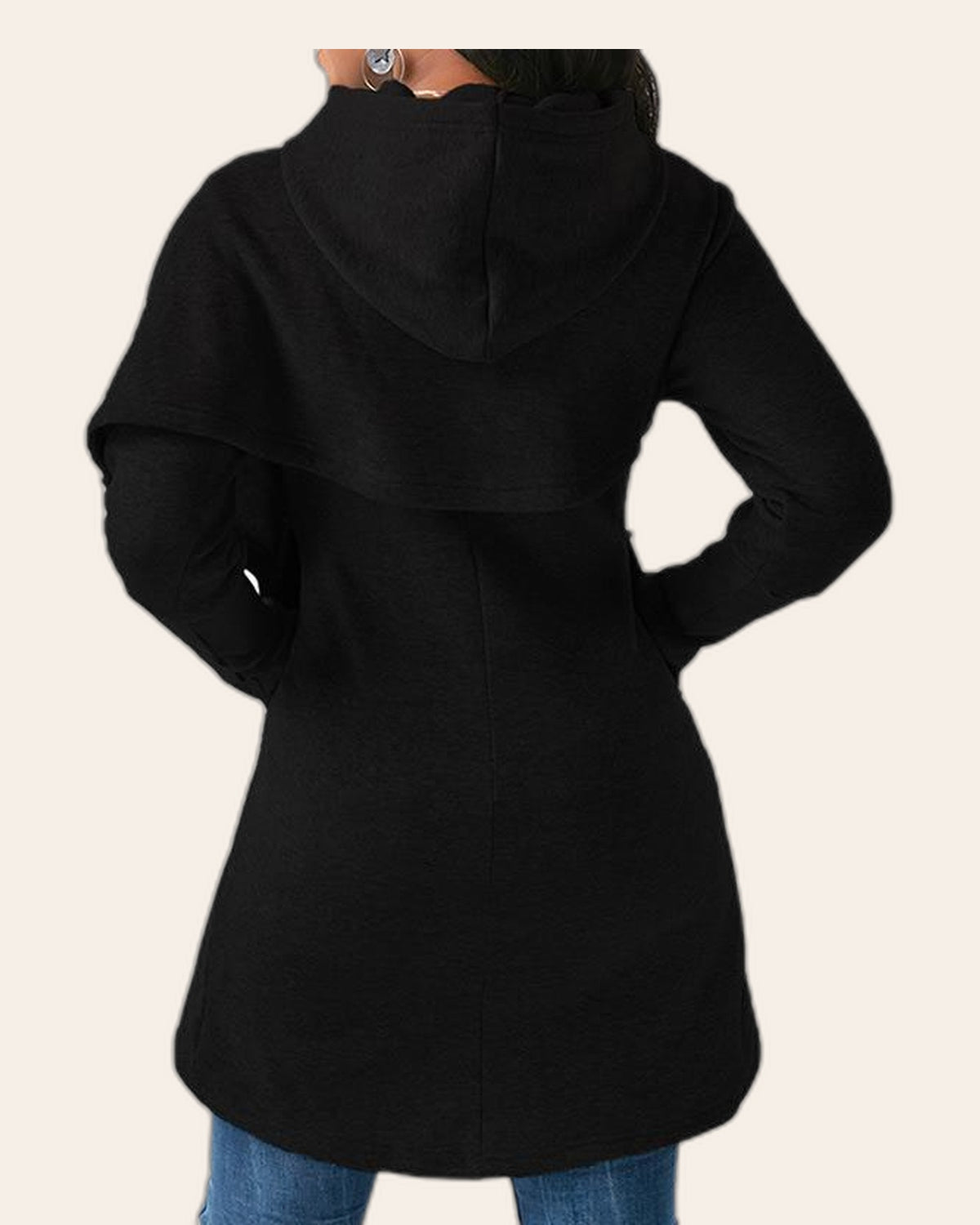 Paw Print Wrap Hoodie