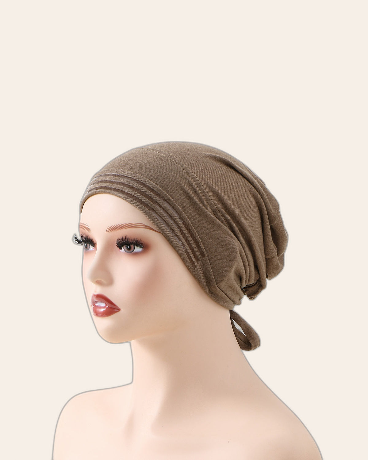 Slouchy Tie-Back Turban Beanie
