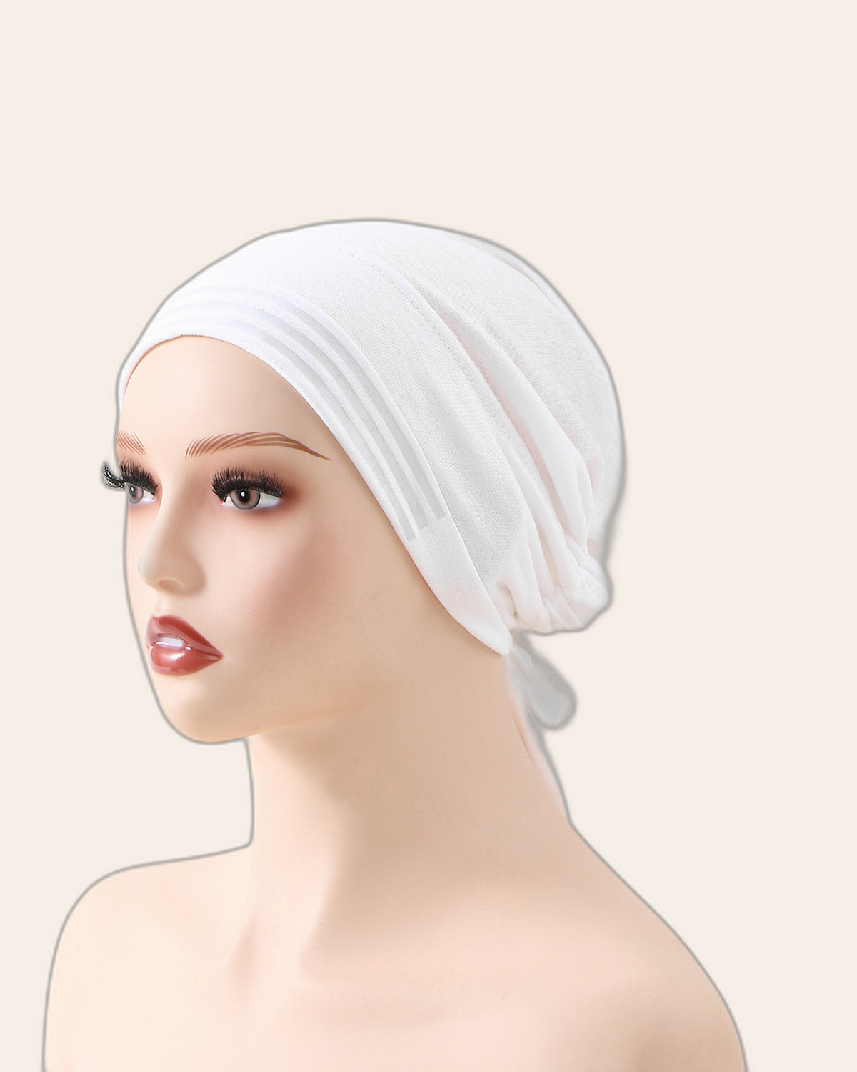 Slouchy Tie-Back Turban Beanie