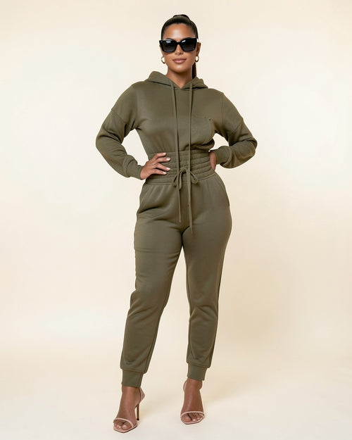 Cinched Hoodie & Jogger Set