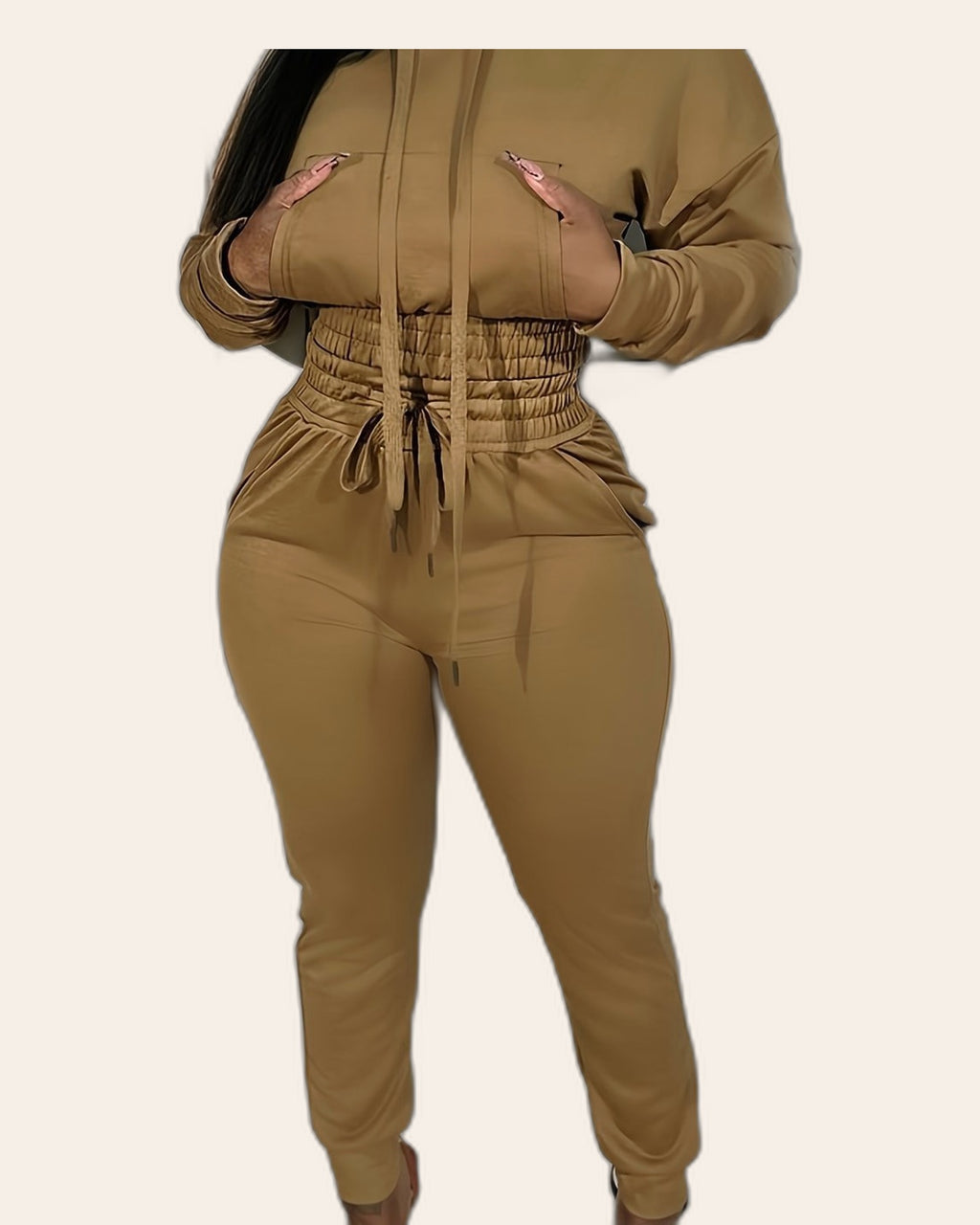 Cinched Hoodie & Jogger Set