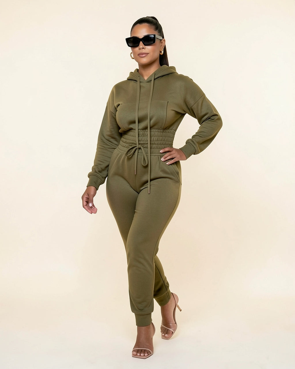 Cinched Hoodie & Jogger Set