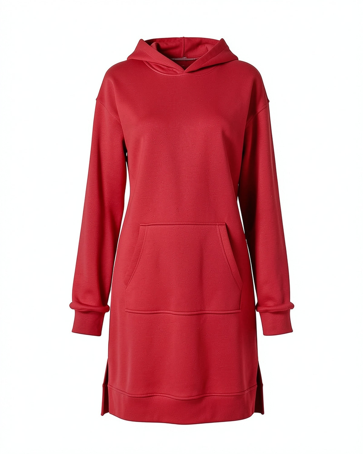 Side Slit Hoodie Dress