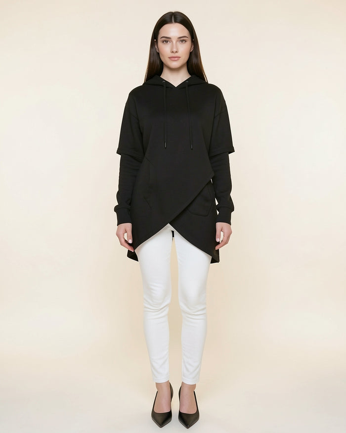 Wrap Hem Everyday Hoodie