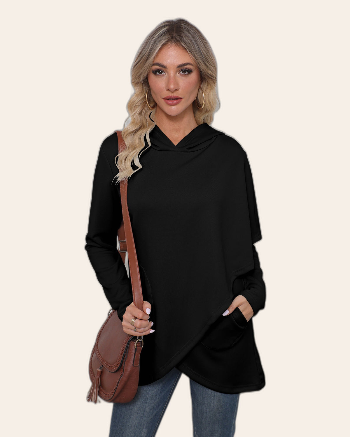 Wrap Hem Everyday Hoodie