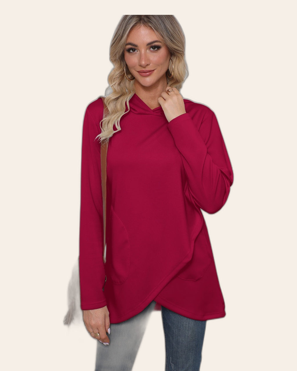 Wrap Hem Everyday Hoodie