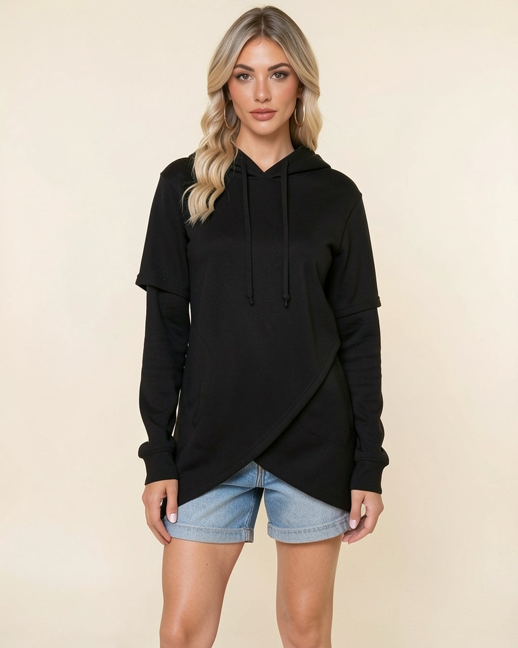 Wrap Hem Everyday Hoodie