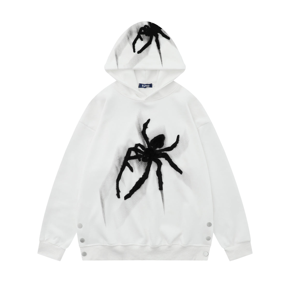 Embroidered Spider Hoodie