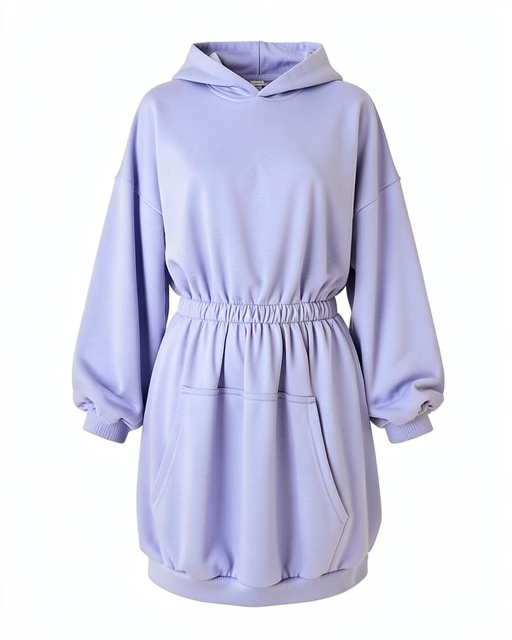Cinched Waist Tunic Hoodie Dress