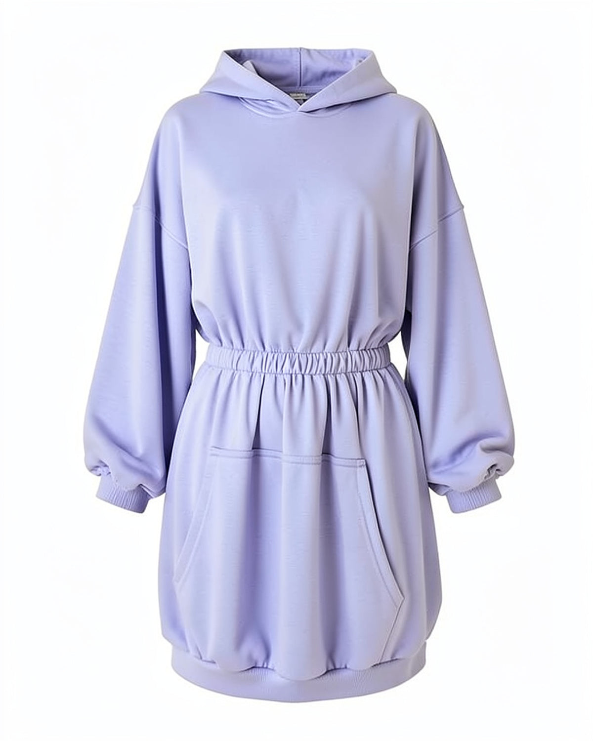 Cinched Waist Tunic Hoodie Dress