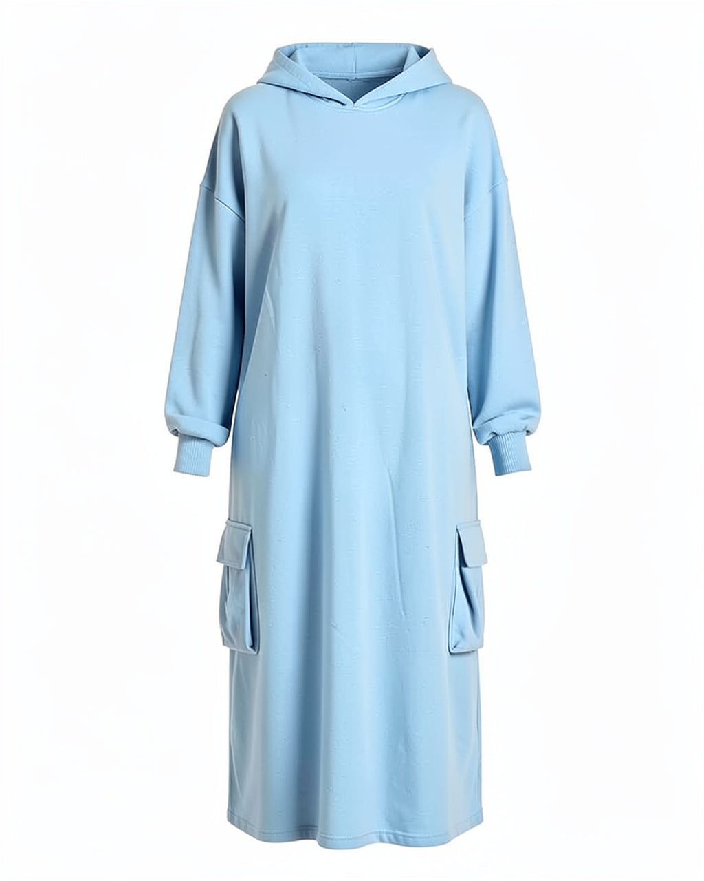 Cargo Pocket Maxi Hoodie Dress