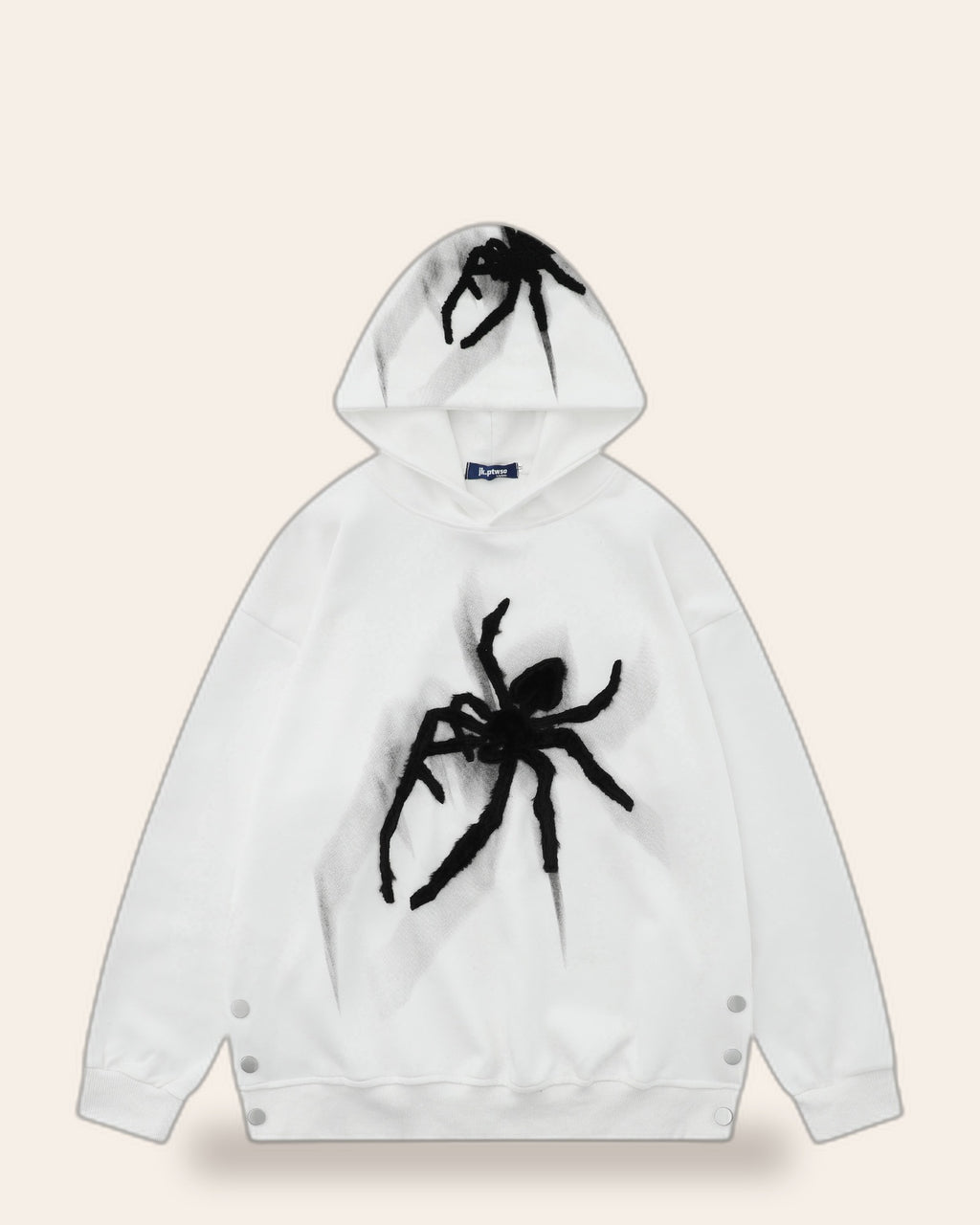 Embroidered Spider Hoodie