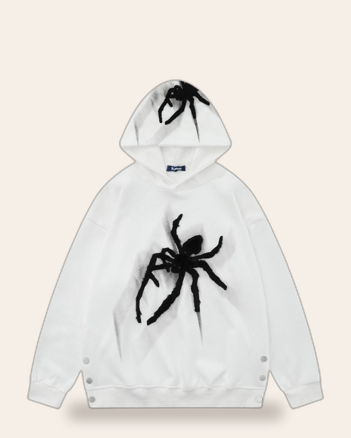 Embroidered Spider Hoodie