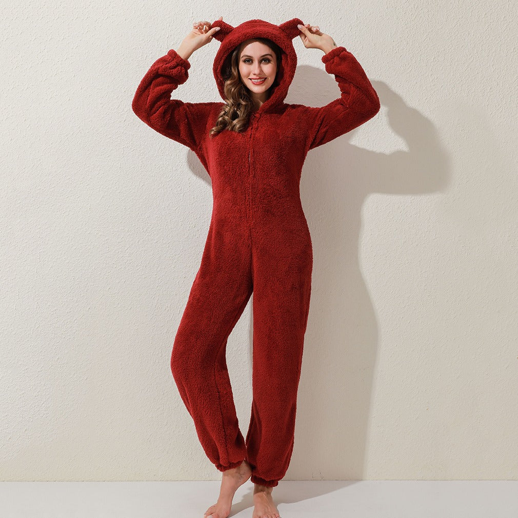 Bear Ears Plush Onesie