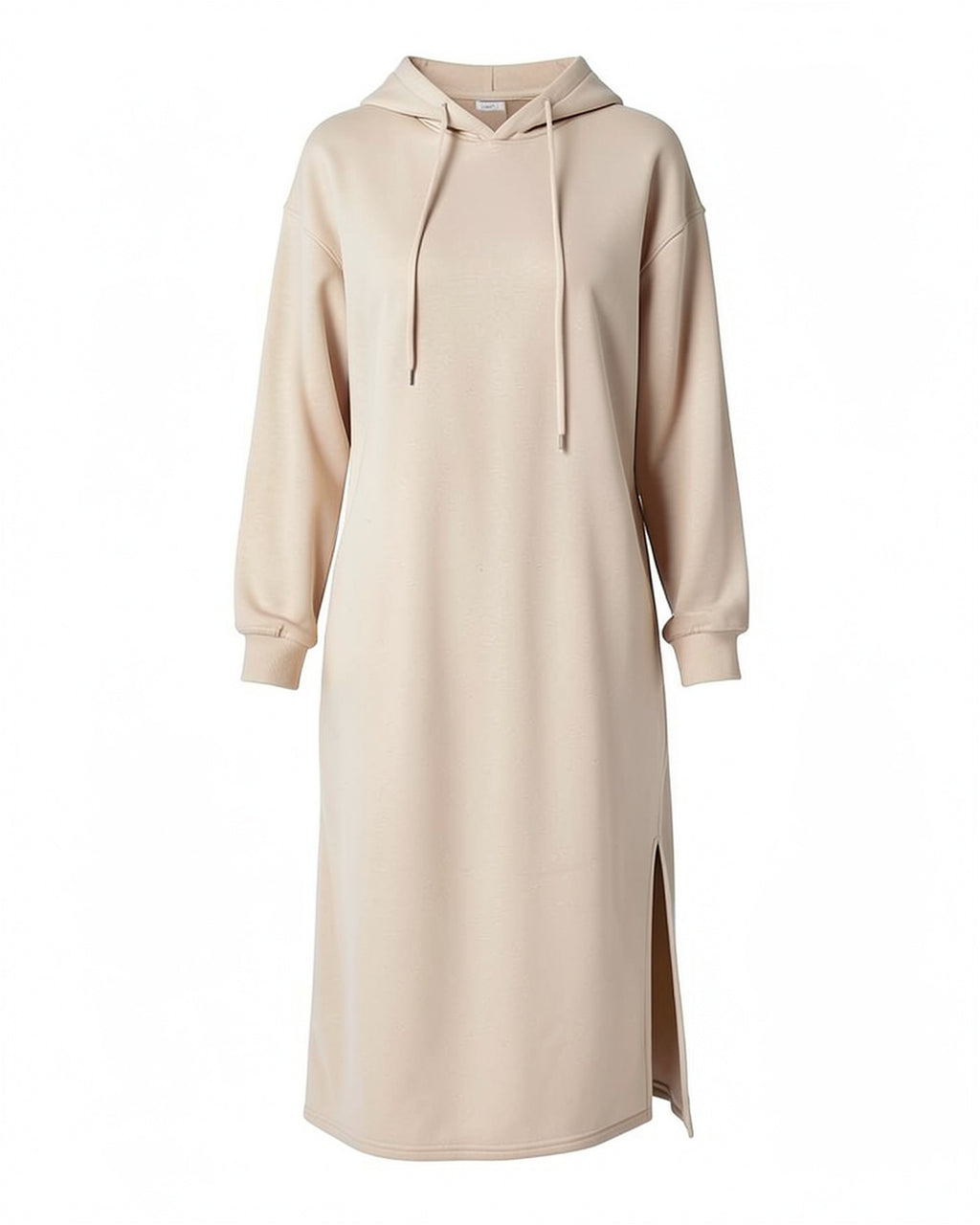 Side Slit Maxi Hoodie Dress
