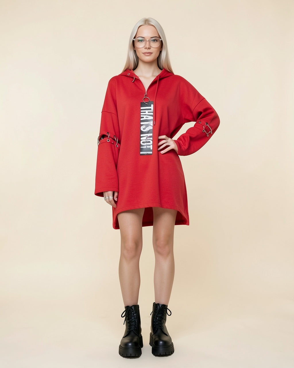 Punk Ring Hoodie Dress