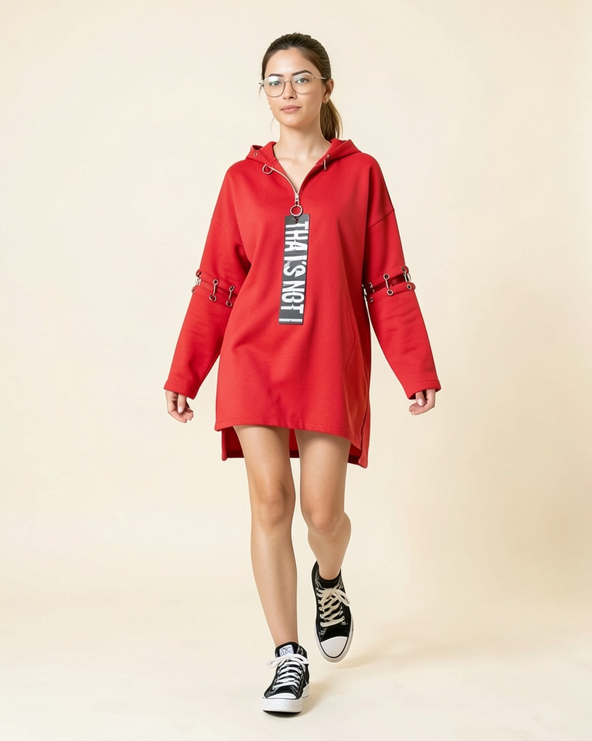 Punk Ring Hoodie Dress