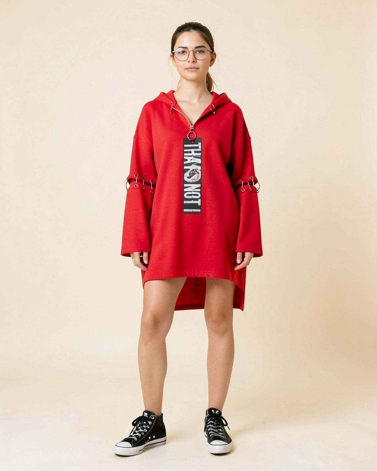 Punk Ring Hoodie Dress