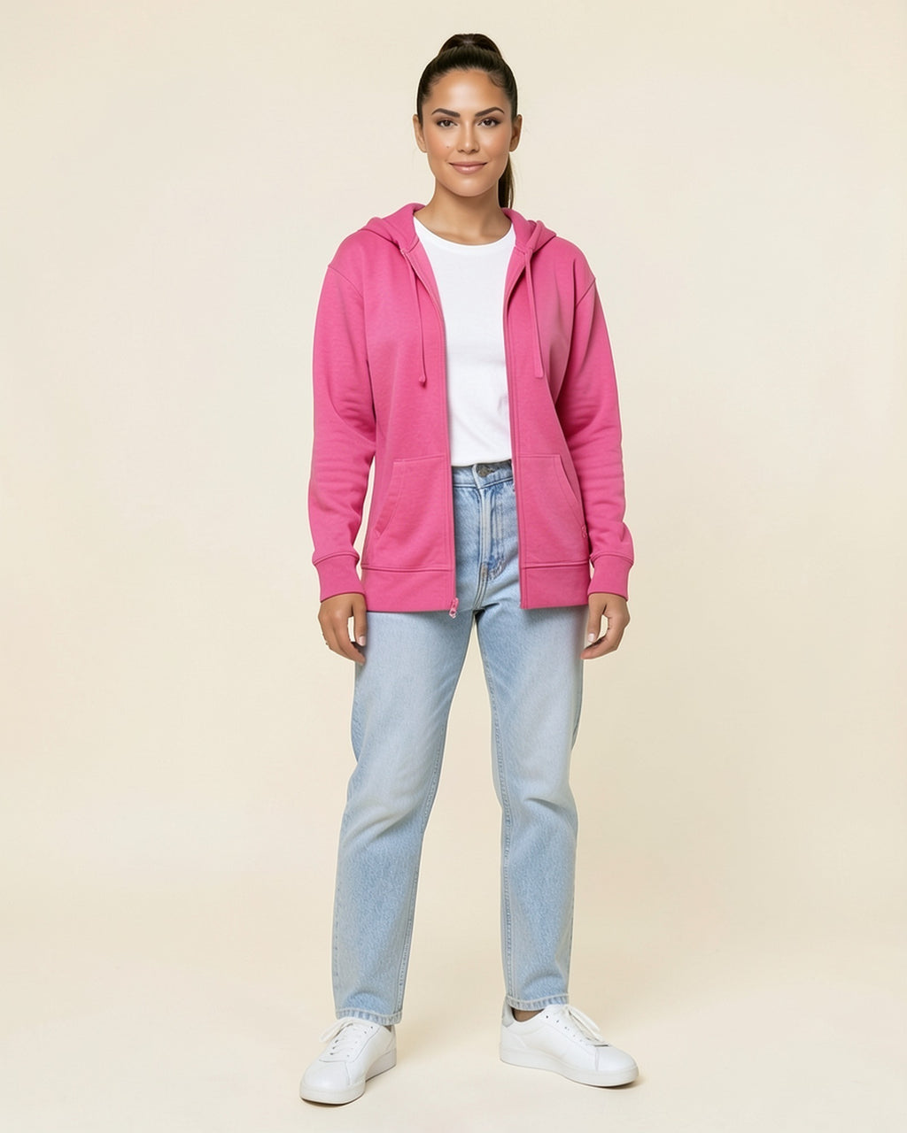 Slim Zip-Up Hoodie Jacket