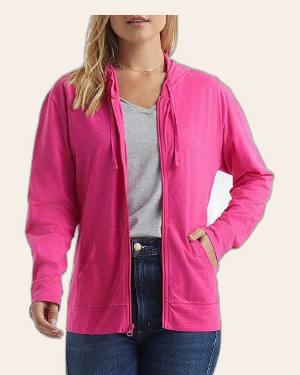 Slim Zip-Up Hoodie Jacket