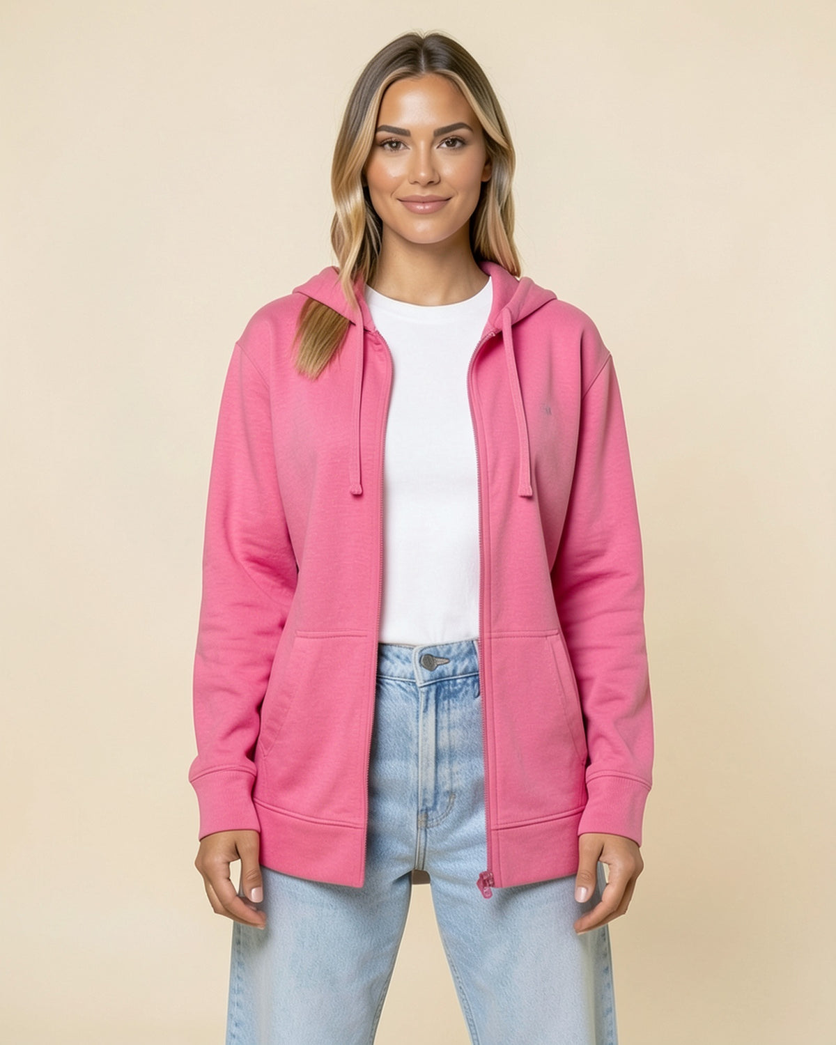 Slim Zip-Up Hoodie Jacket