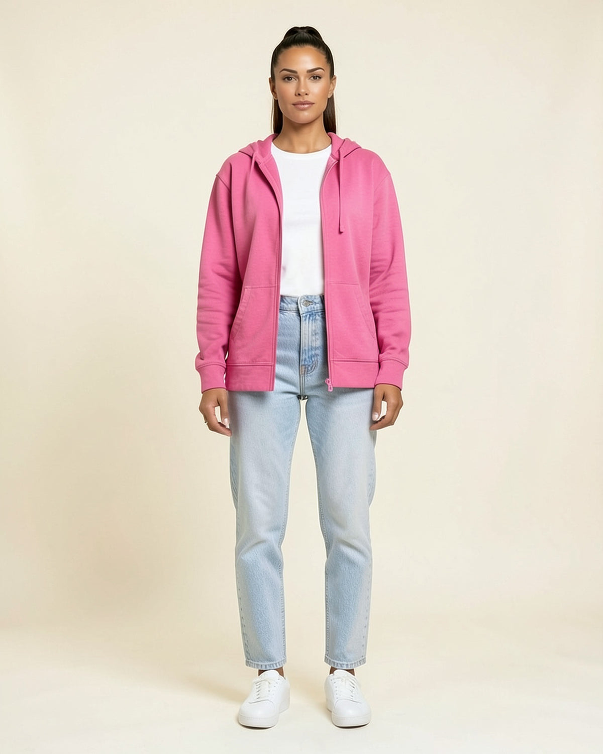 Slim Zip-Up Hoodie Jacket